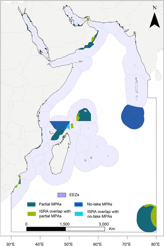 Map of the Western Indian Ocean Important Shark and Ray Areas ISRAs region black W640 Map of the Western Indian Ocean Important Shark and Ray Areas ISRAs region black W640